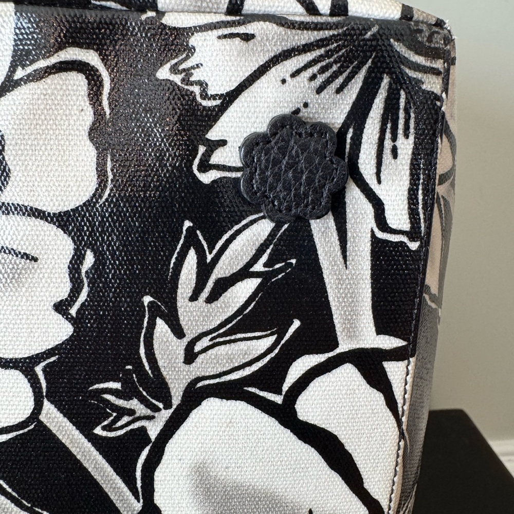Brighton Floral Botanika Tote in Black & White EUC - Picture 9 of 12
